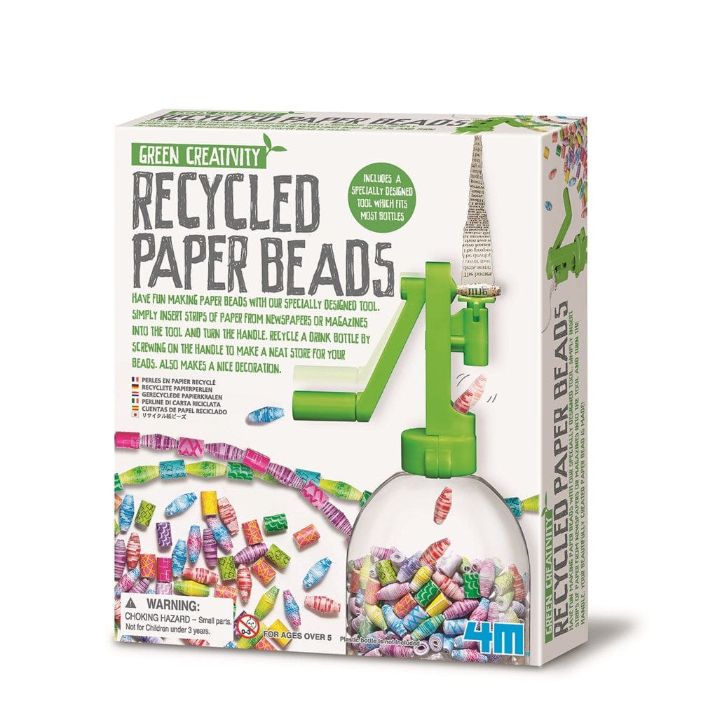 4M Arte / Manualidades Kit Creatividad Verde Mostacillas de Papel Reciclado - 4M 00-04588