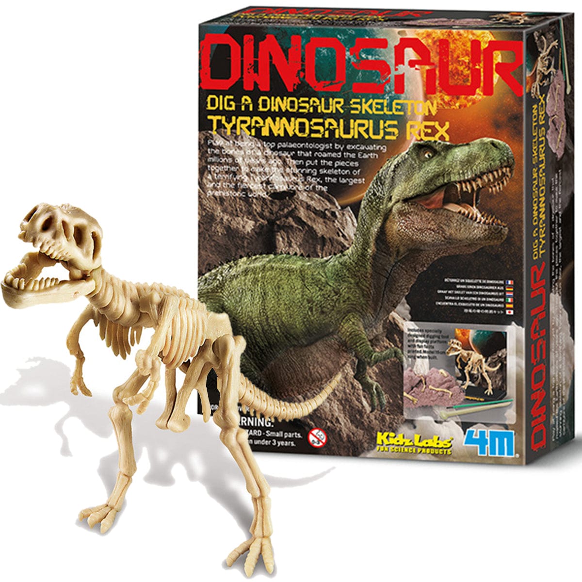 4M Juegos de Ciencia Laboratorio de Ciencia Excava Dinosaurio Rex 00-03221