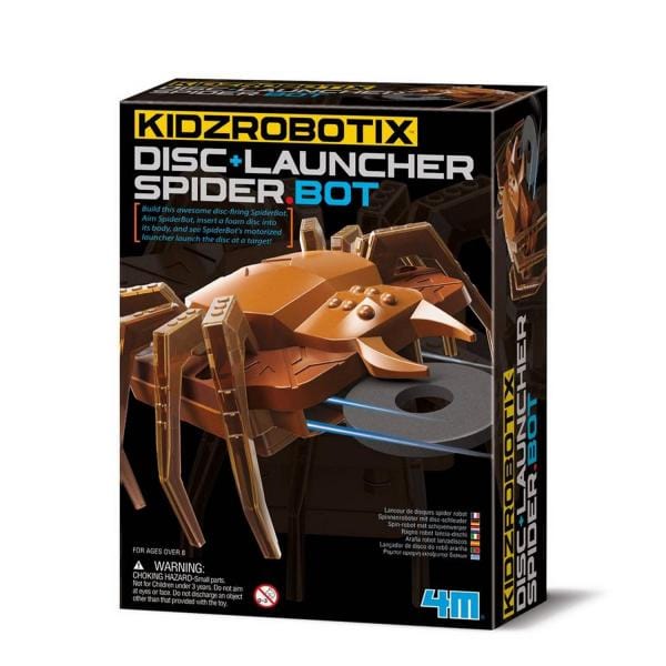 4M Juegos de Ciencia Robot Araña Lanza Discos - 4M 00-03464