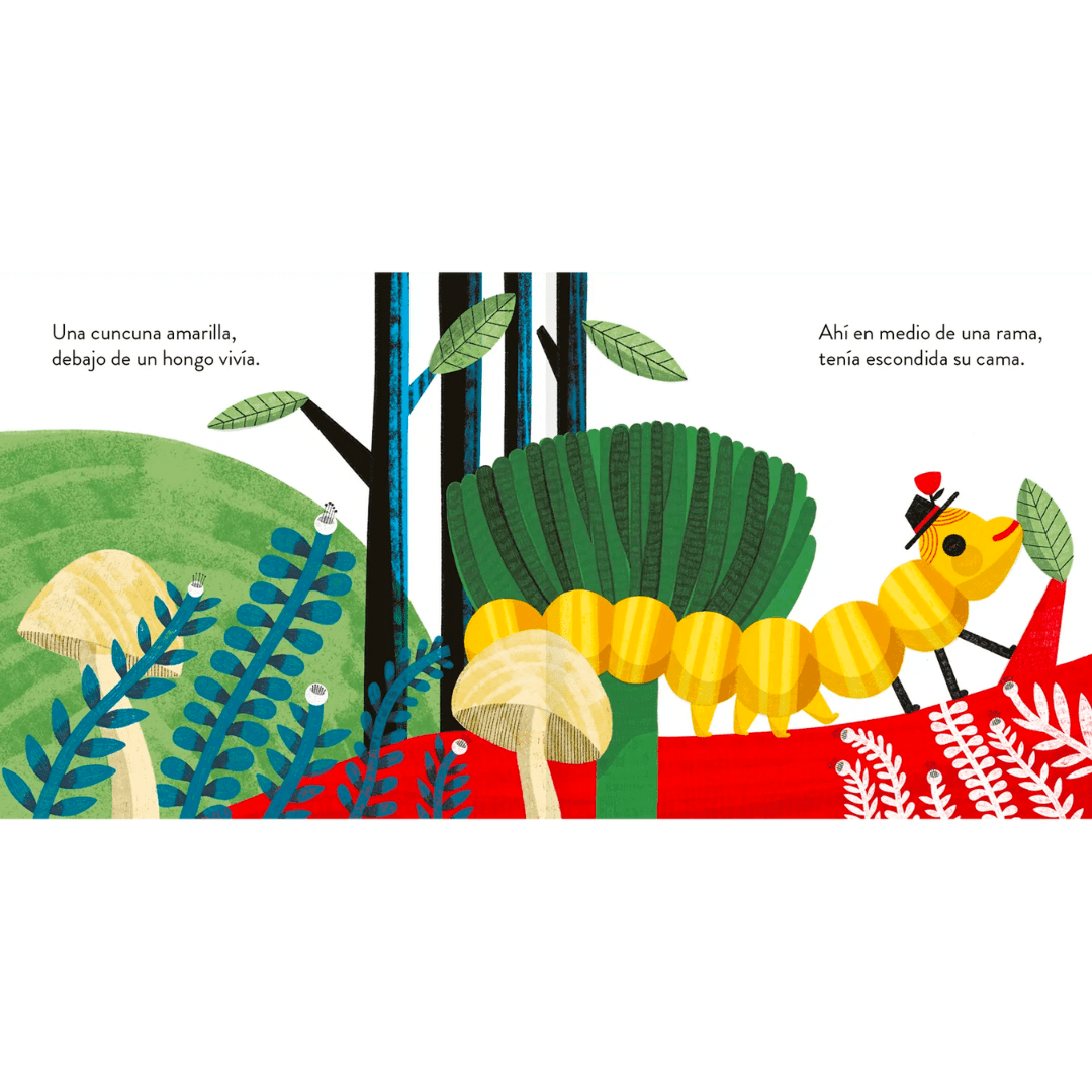 AMANUTA Libros Una Cuncuna Amarilla Para Niñas y Niños