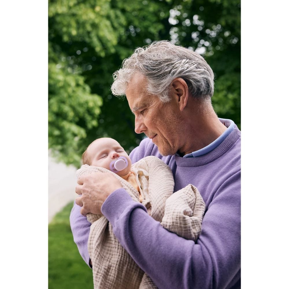 Avent Chupete Chupete X2 Anatómico 0 a 2 meses Ultra start Morado / Naranja - Avent SCF075/01