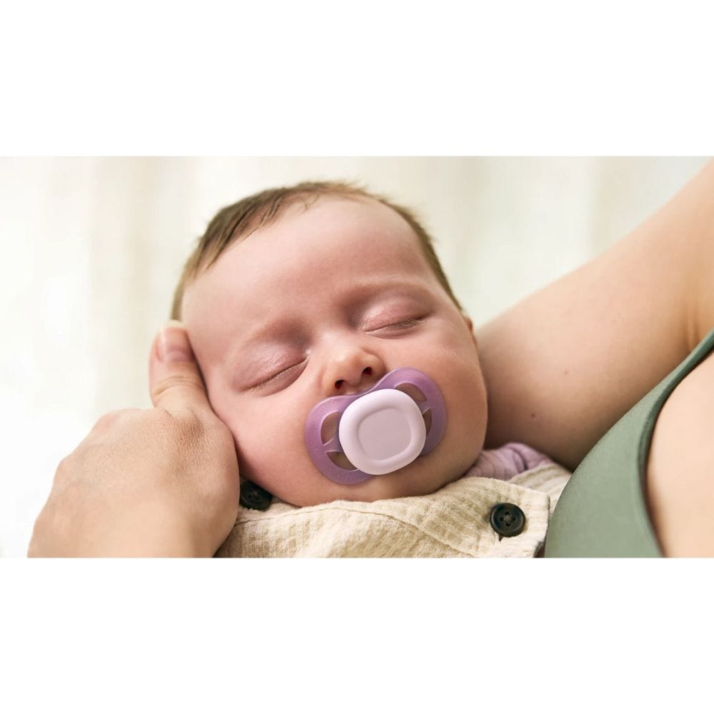 Avent Chupete Chupete X2 Anatómico 0 a 2 meses Ultra start Morado / Naranja - Avent SCF075/01