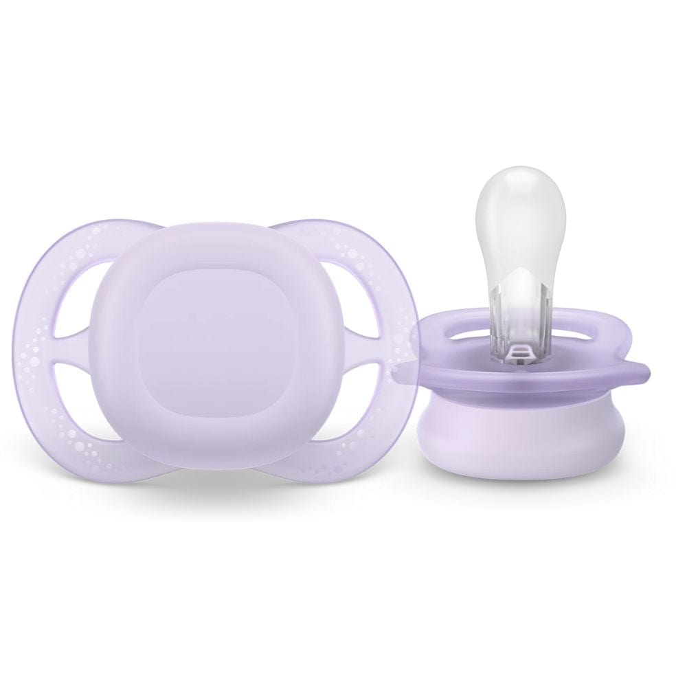 Avent Chupete Chupete X2 Anatómico 0 a 2 meses Ultra start Morado / Naranja - Avent SCF075/01