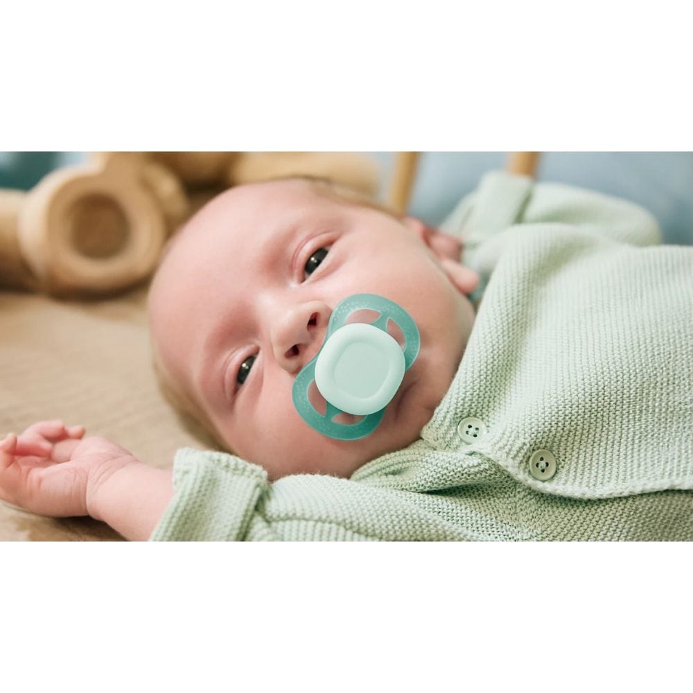 Avent Chupete Chupete X2 Anatómico 0 a 2 meses Ultra start Verde / Azul - Avent SCF075/02