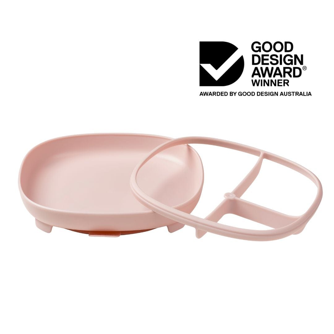 B.box Alimentación Plato con ventosa 2 en 1 Blush - B.box BBX101511