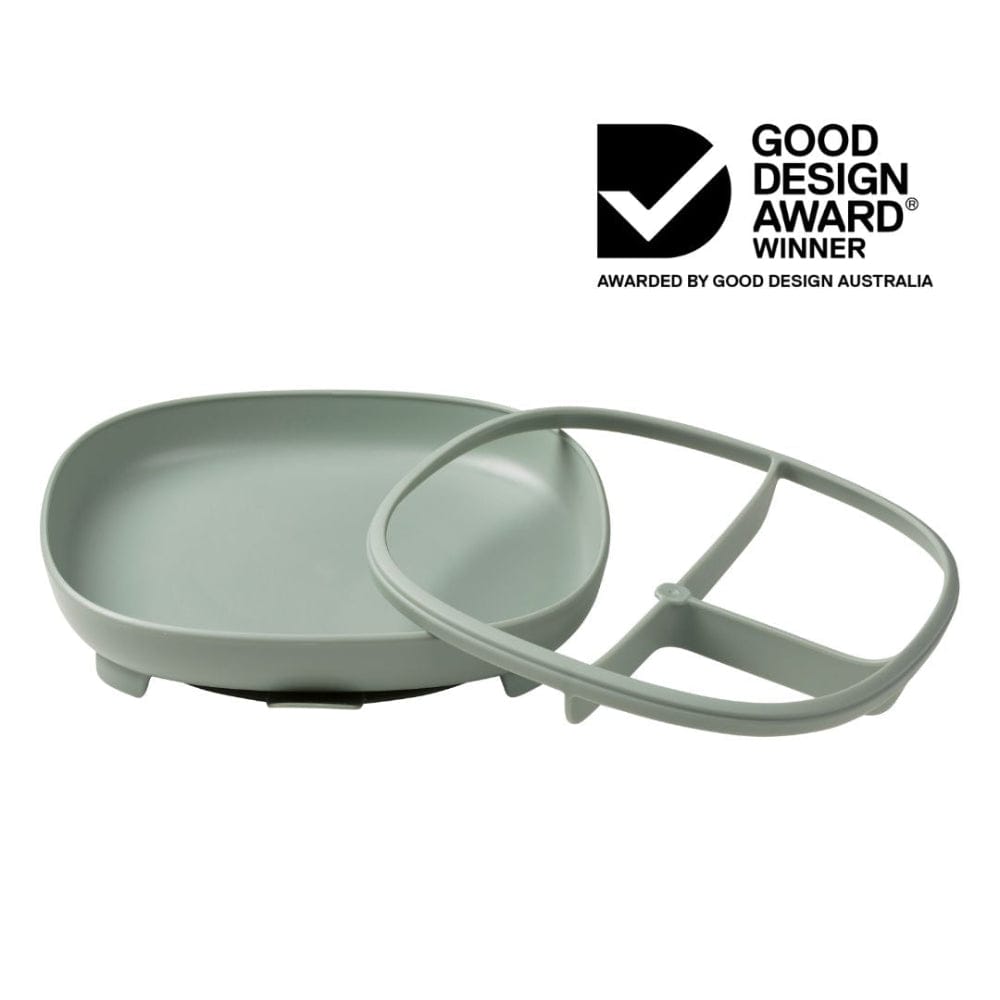 B.BOX Alimentación Plato con ventosa 2 en 1 Sage - B.box BBX101510