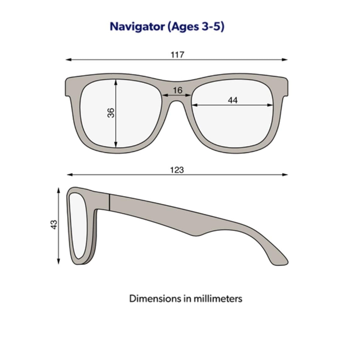 Babiators Gafas de sol Lentes de Sol Navigator Rosa 3 a 5 Años 810110120006