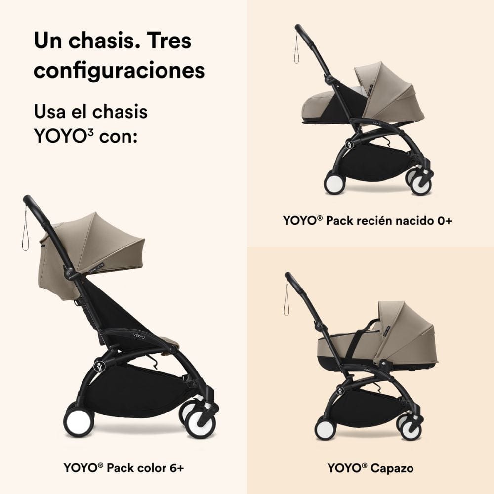 Babyzen Accesorios para coches Chasis Frame Base Coche Yoyo 3 Negro 646002