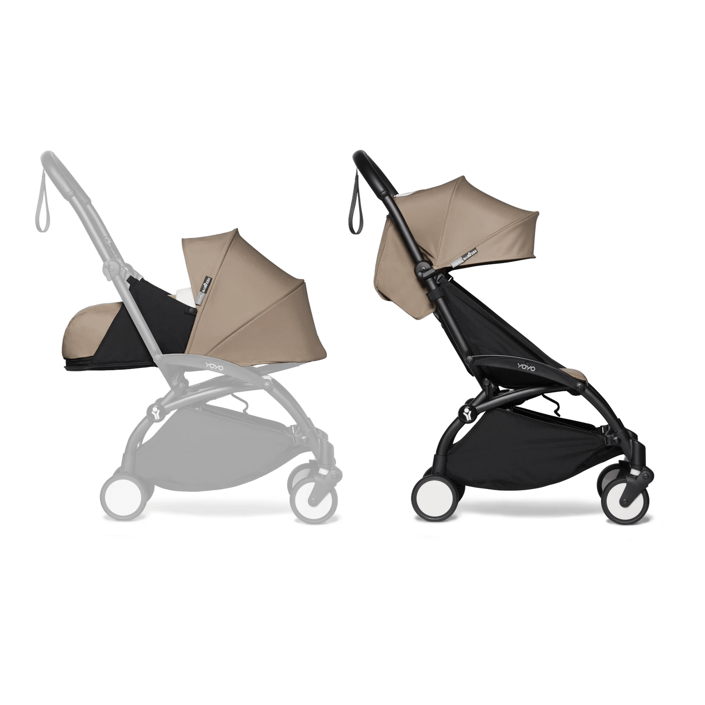 Babyzen Coche Coche YOYO 2 0+ y 6+Taupe - Frame Negro PACKNTT0