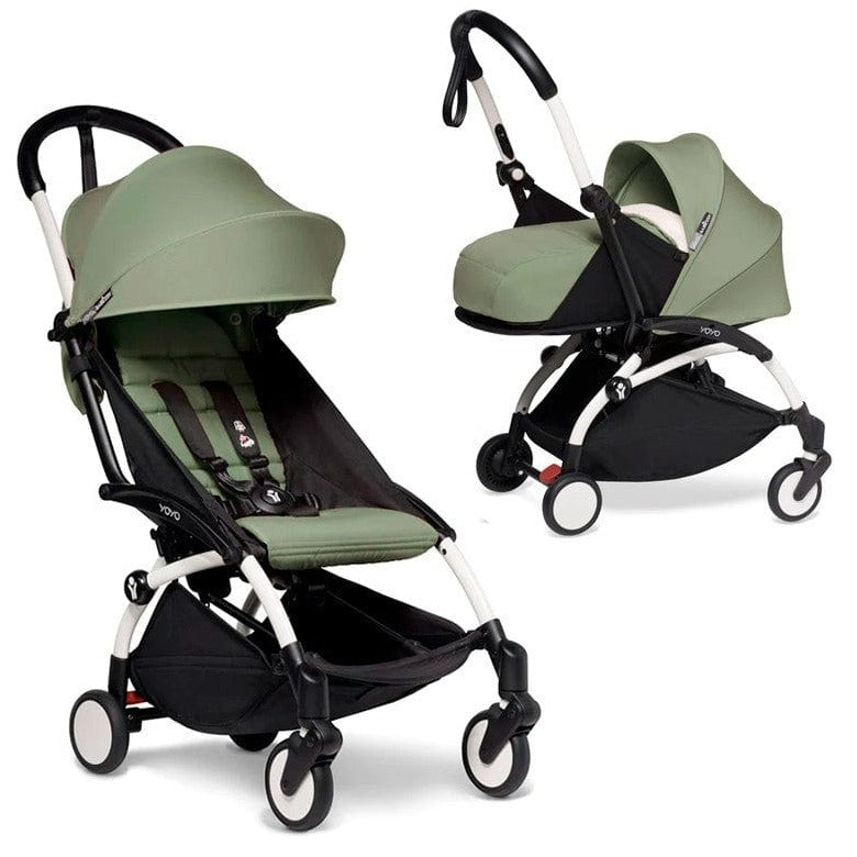 Babyzen Coche Coche YOYO2 0+ y 6+ Olive - Frame Blanco