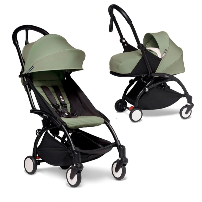 Babyzen Coche Coche YOYO2 0+ y 6+ Olive - Frame Negro