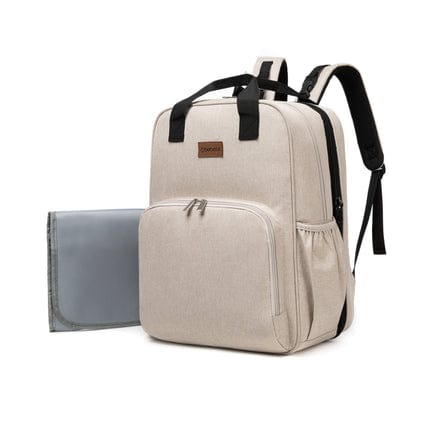 Bebesit Mochila Maternal Mochila 3 en 1 beige: Pañalera, cuna y mudador portátil - Bebesit BB0300KM034BE