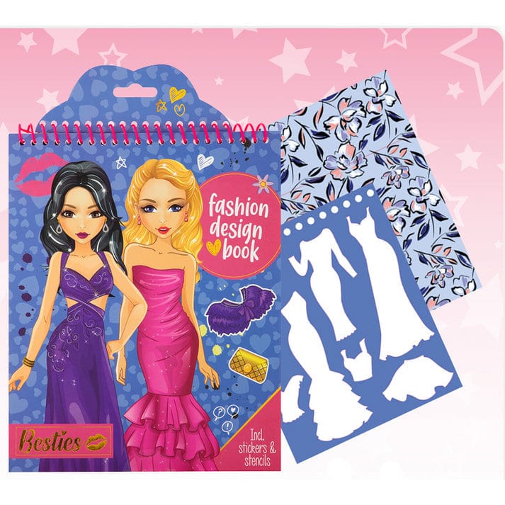 Besties Arte / Manualidades Libro de diseño de modas morado - Besties BE140007M