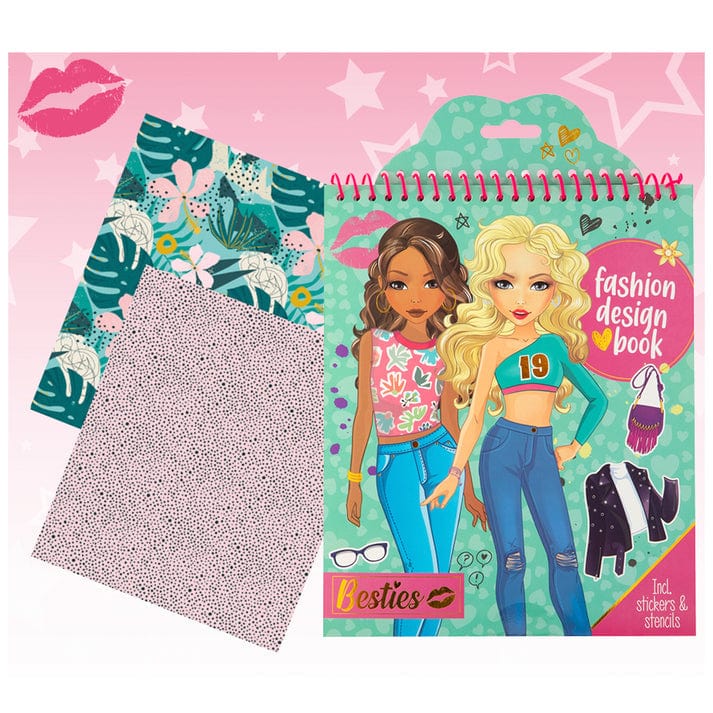 Besties Arte / Manualidades Libro de diseño de modas verde - Besties BE140007V