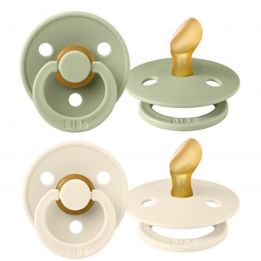 Bibs Chupete Chupete anatómical x2 Talla 1 Ivory & Sage