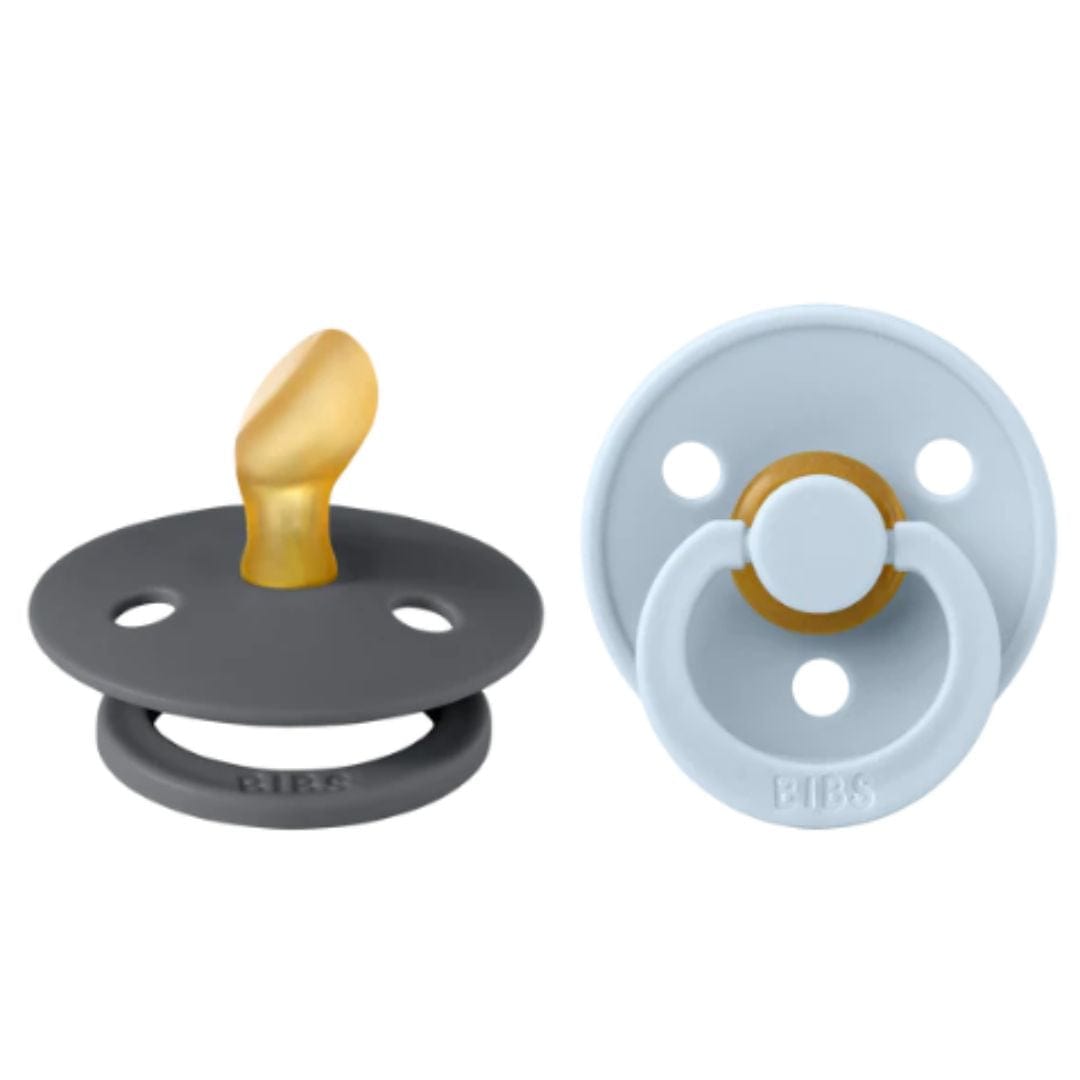 Bibs Chupete Chupete Anatómico X2 Talla 1 Iron / baby blue- Bibs 2111424