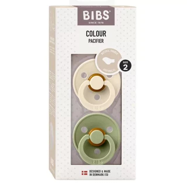 Bibs Chupete Chupete Anatómico x2 Talla 2 Ivory & Sage