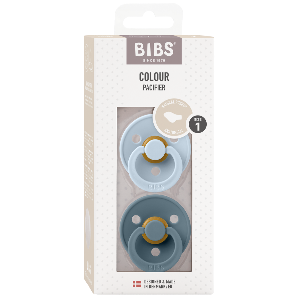 Bibs Chupete Chupete Bibs Anatomical X2 Talla 1  Baby Blue & Petrol 2211418