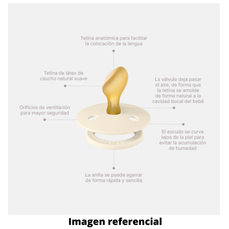 Bibs Chupete Chupete Bibs Anatómico X2 Talla 2 Baby Blue - Petrol 2211418