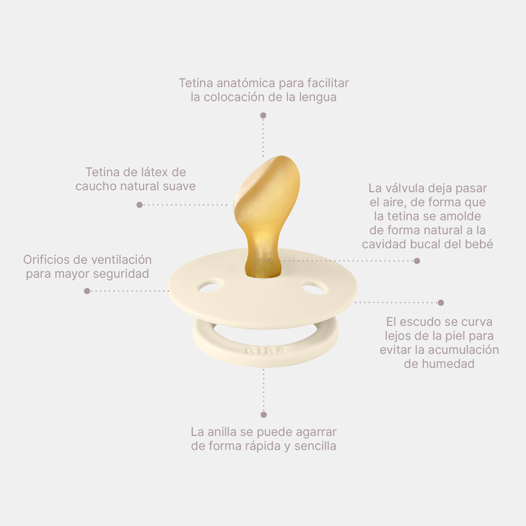 Bibs Chupete Chupete Bibs colour Anatómico X2 Talla 2 Vanilla-Cloud 2211420