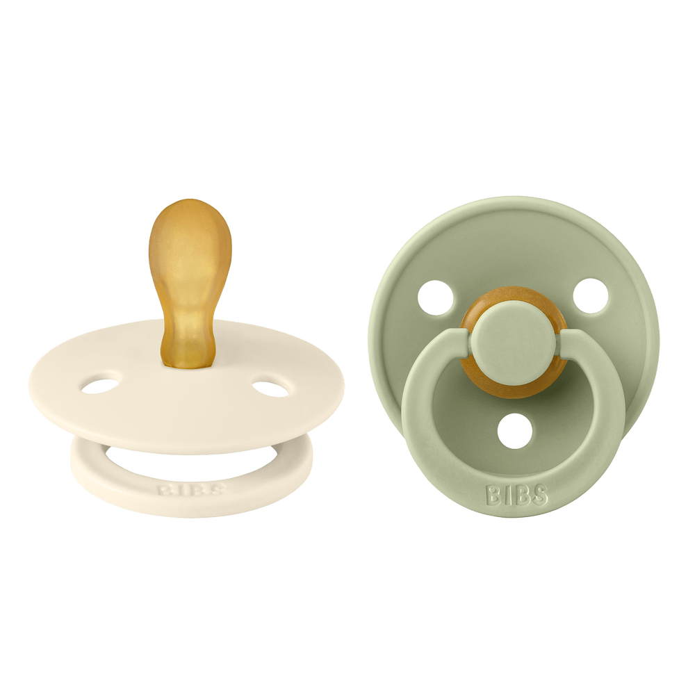 Bibs Chupete Chupete Bibs Simétrico X2 Talla 1 Ivory / Sage - Bibs 2121416