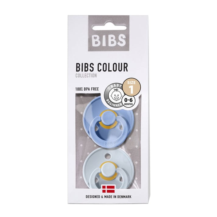 Bibs Chupete Chupete Redondo x2 Talla 1 Sky Blue / Steel Blue - Bibs 110277