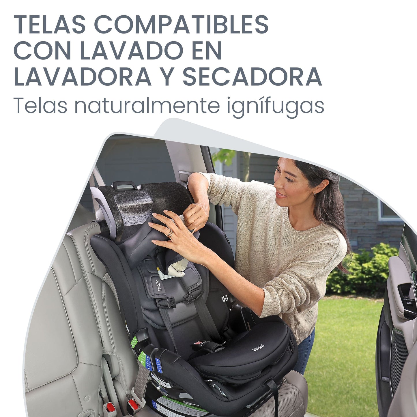 Britax Silla de auto convertible Silla De Auto Convertible Poplar Stone Onyx - Britax 016950LARSO