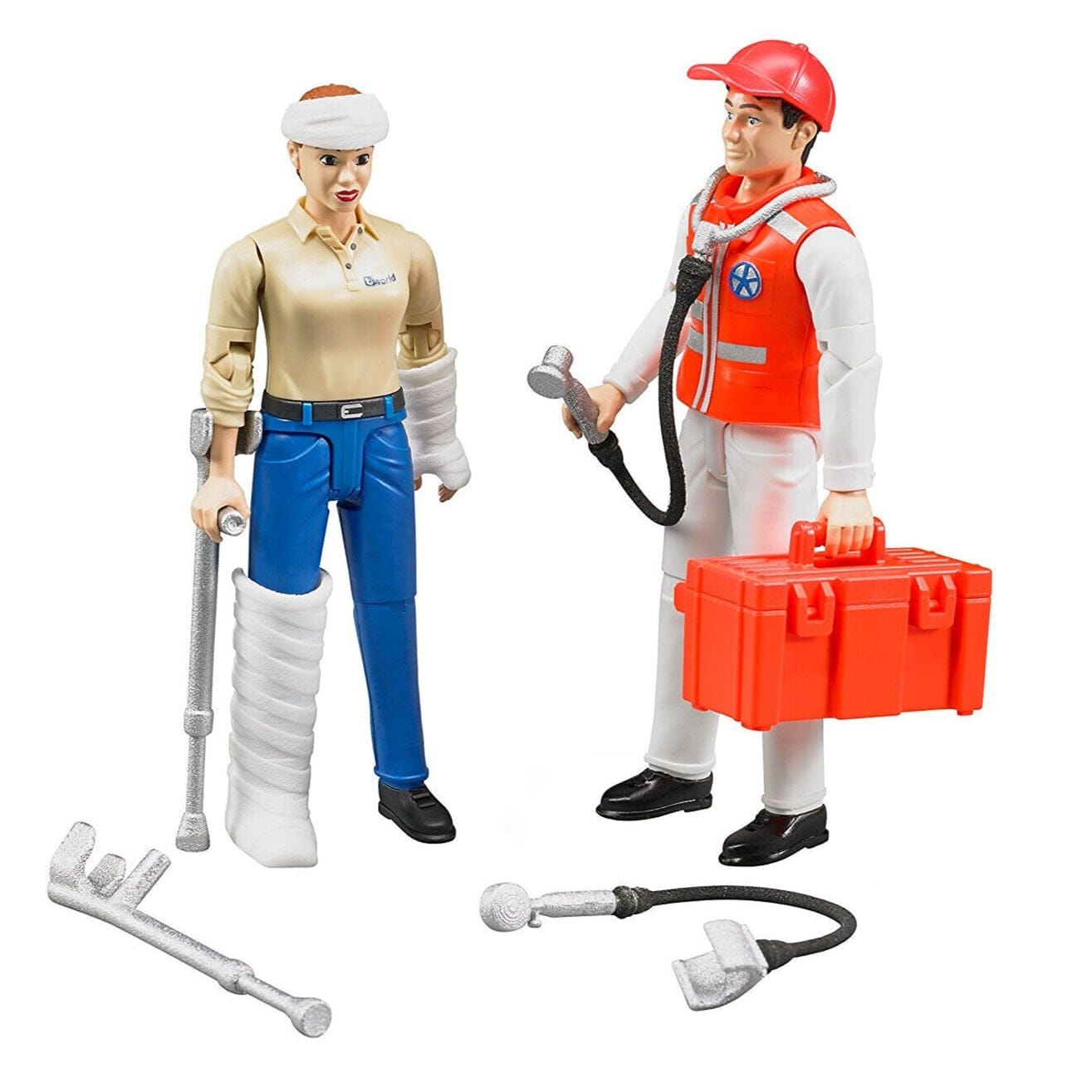 BRUDER Figuras de colección Set de figuras de servicio con accesorios - BRUDER BRU62710