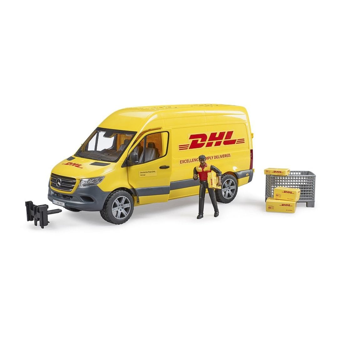 BRUDER Otros transportes Mercedez Benz sprinter DHL con conductor Escala 1:16- BRUDER BRU02671
