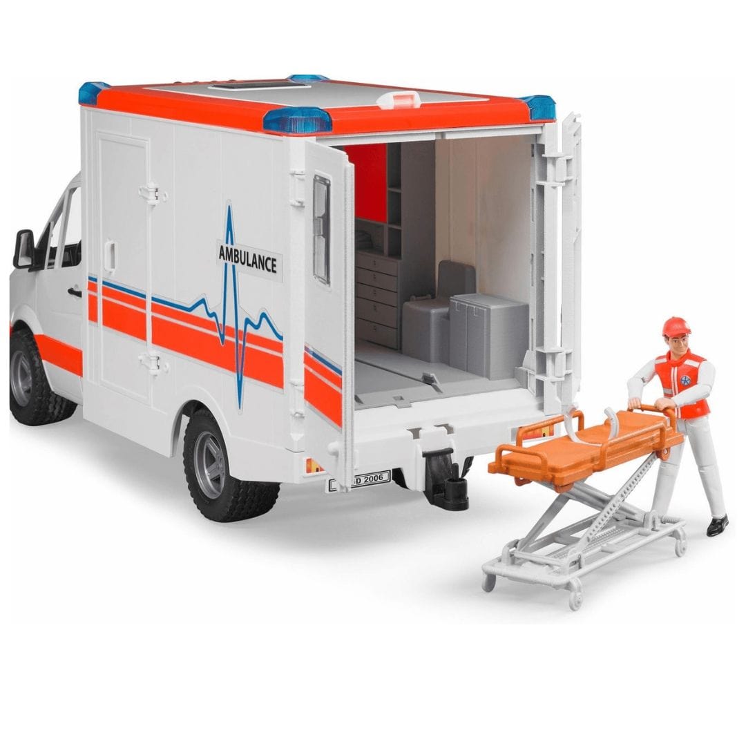 BRUDER Transportes Ambulancia MB Sprinter con conductor 02676 - Escala 1:16 BRU02676