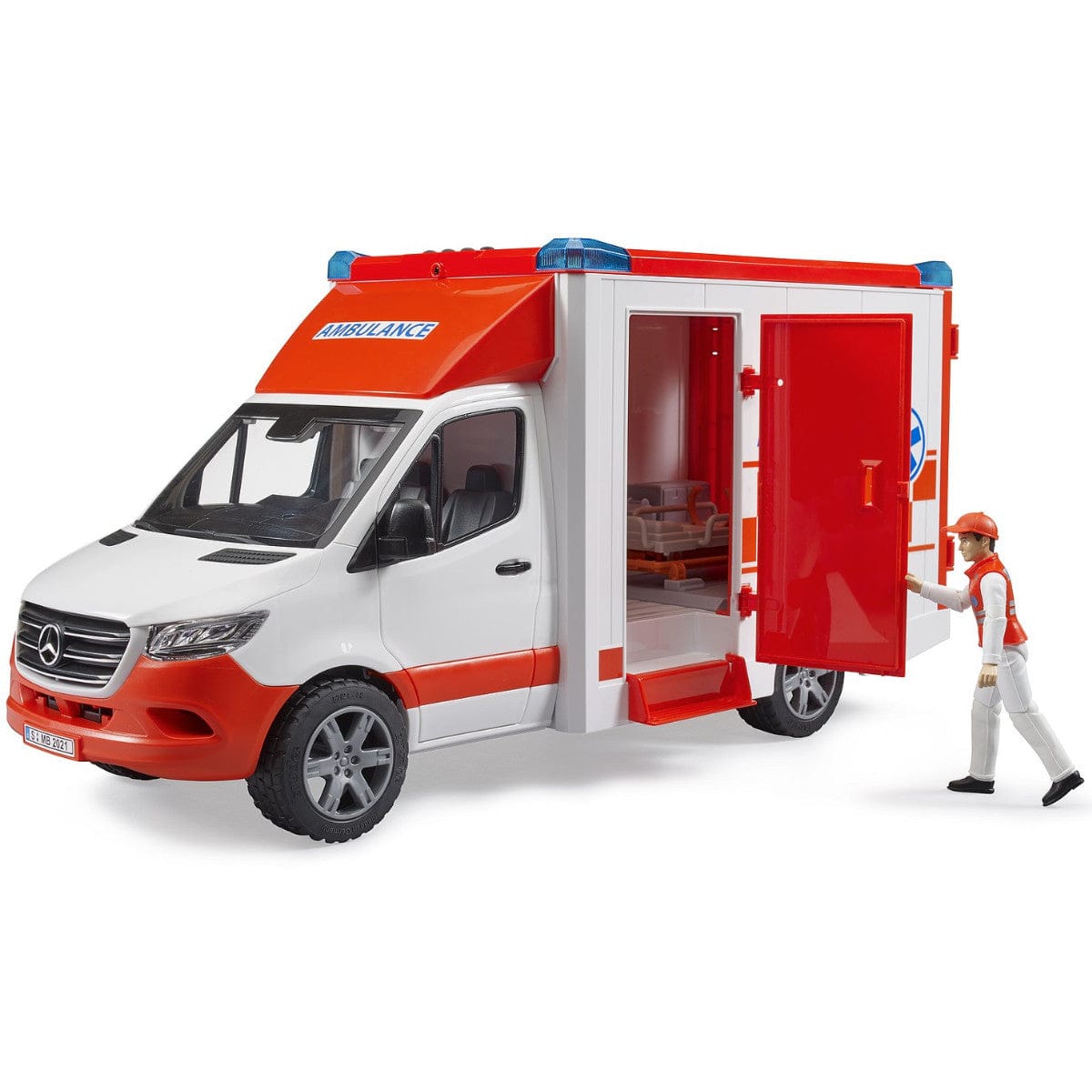 BRUDER Transportes Ambulancia MB Sprinter con conductor 02676 - Escala 1:16 BRU02676