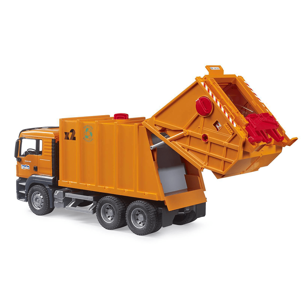 BRUDER Transportes Camión de basura MAN TGS 03760 - Escala 1:16- BRUDER BRU03760