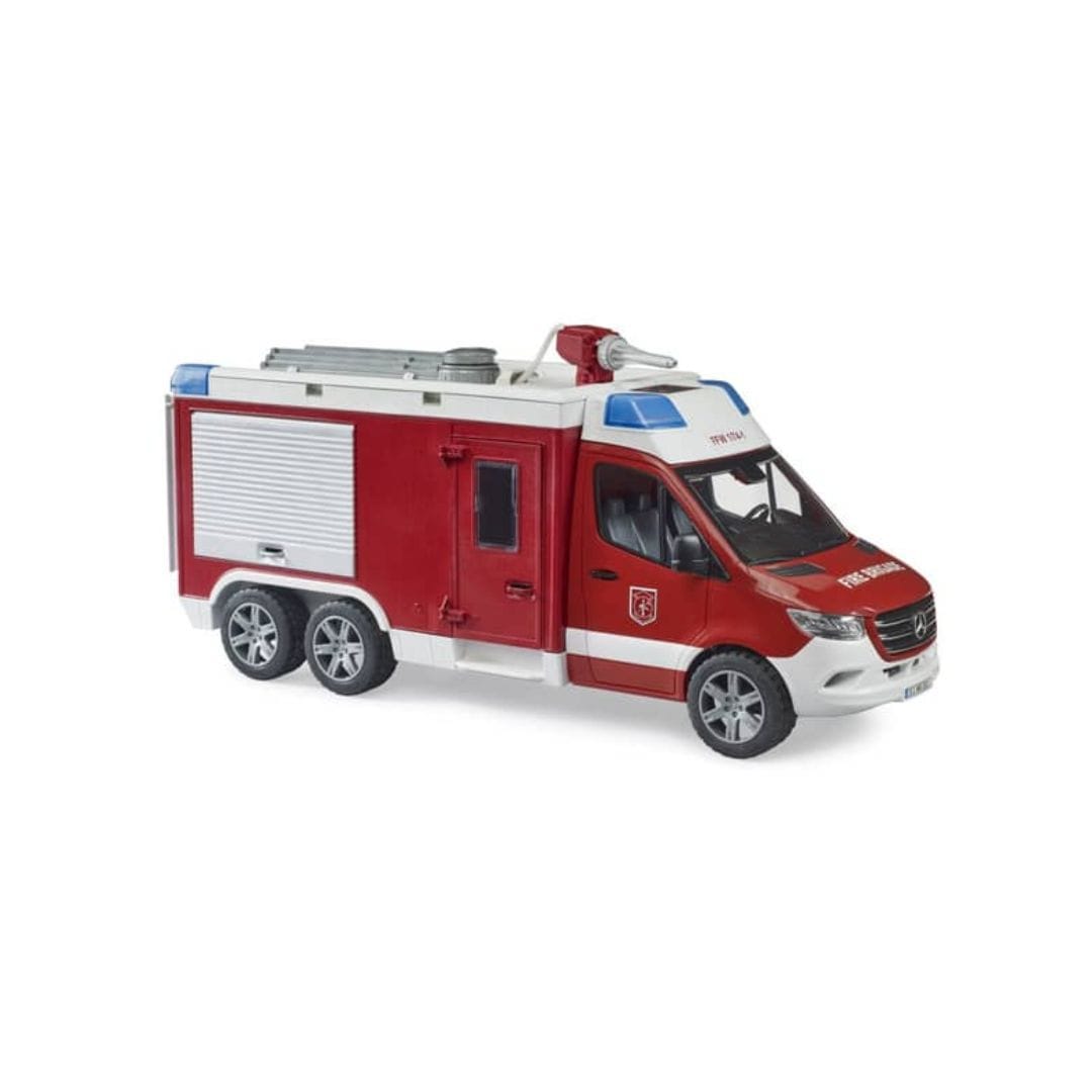 BRUDER Transportes Camión de bomberos MB Sprinter con luz 02680 - Escala 1:16 BRU02680