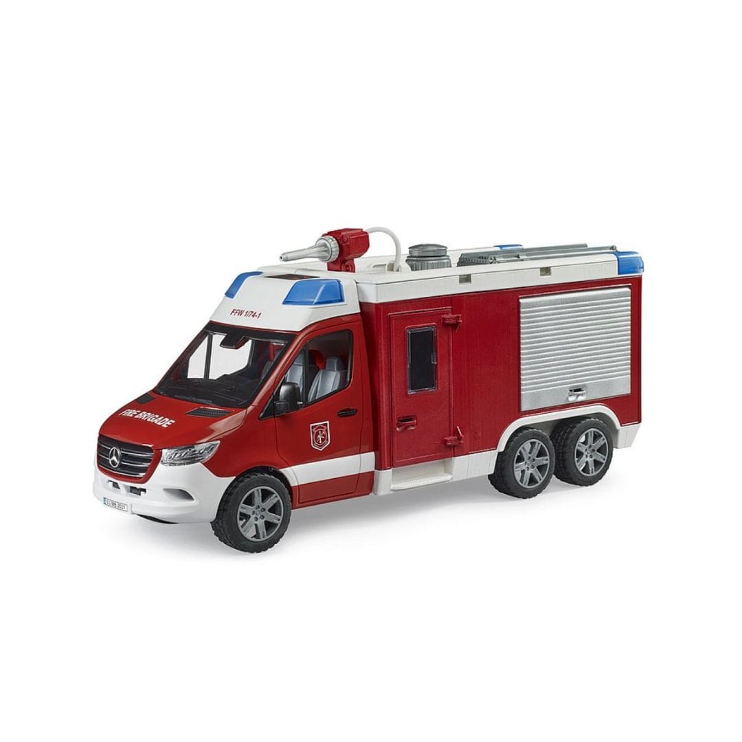 BRUDER Transportes Camión de bomberos MB Sprinter con luz 02680 - Escala 1:16 BRU02680