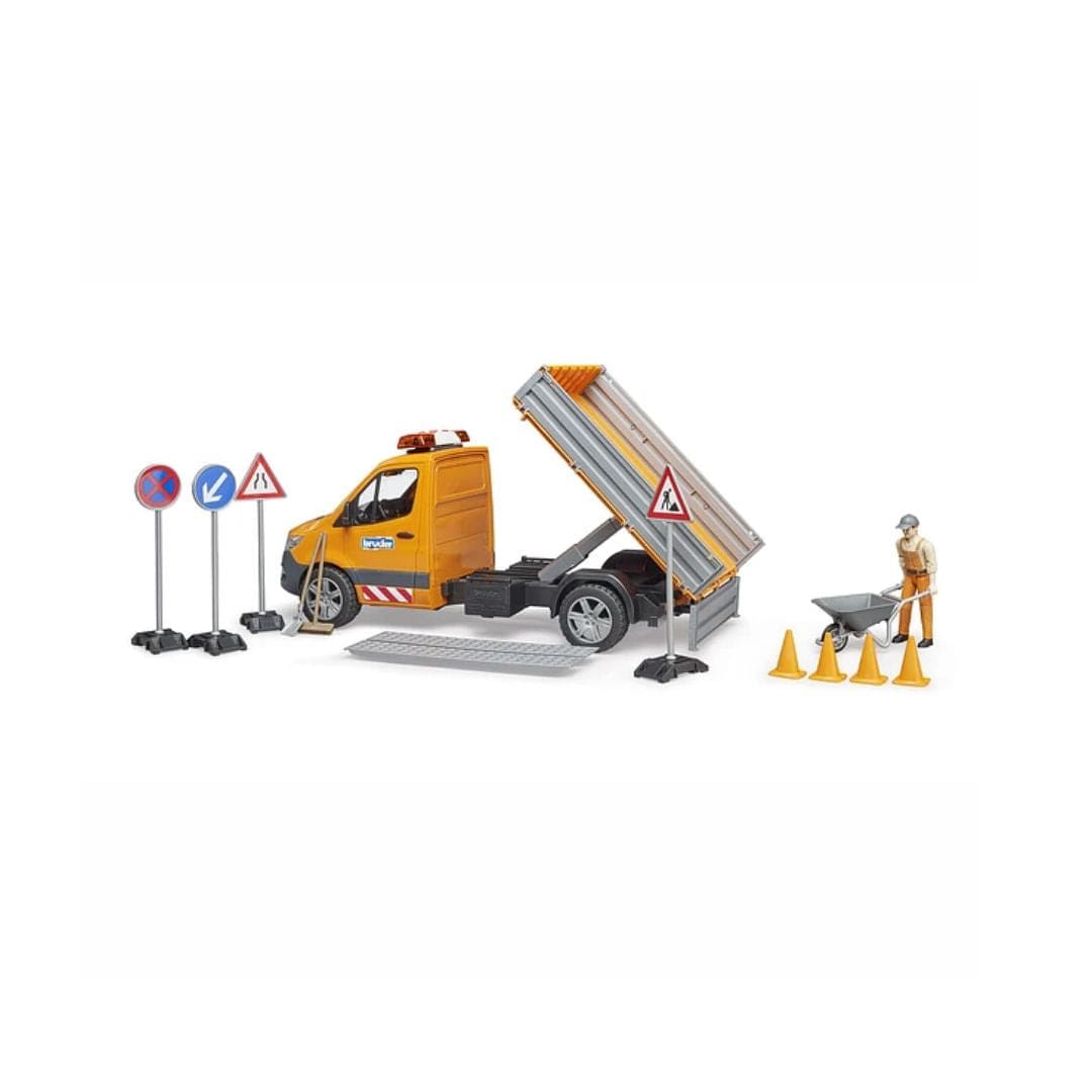 BRUDER Transportes MB Sprinter Municipal con conductor 02677 - Escala 1:16 BRU02677