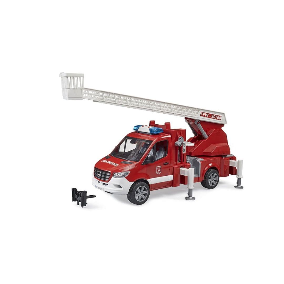 BRUDER Vehículos de emergencia Camión de bomberos Mercedez Benz Sprinter con escalera giratoria BRU02673  - Escala 1:16- BRUDER BRU02673
