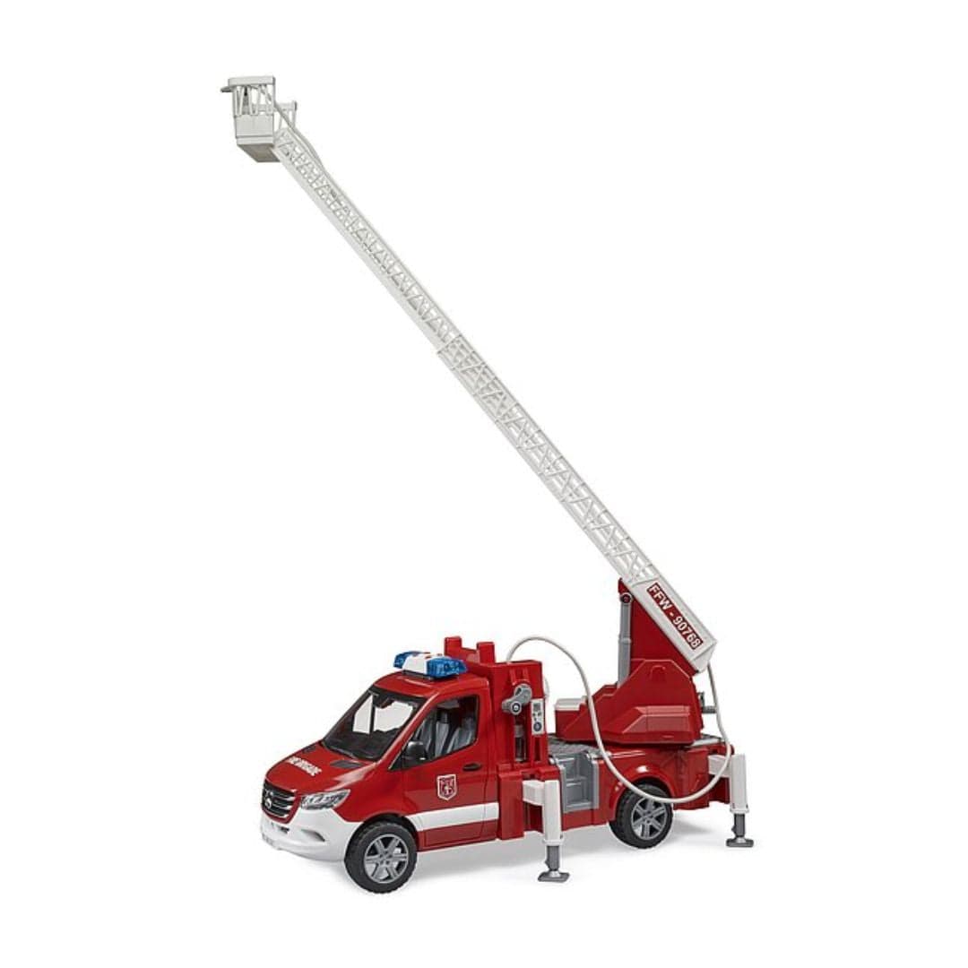 BRUDER Vehículos de emergencia Camión de bomberos Mercedez Benz Sprinter con escalera giratoria BRU02673 - Escala 1:16- BRUDER BRU02673