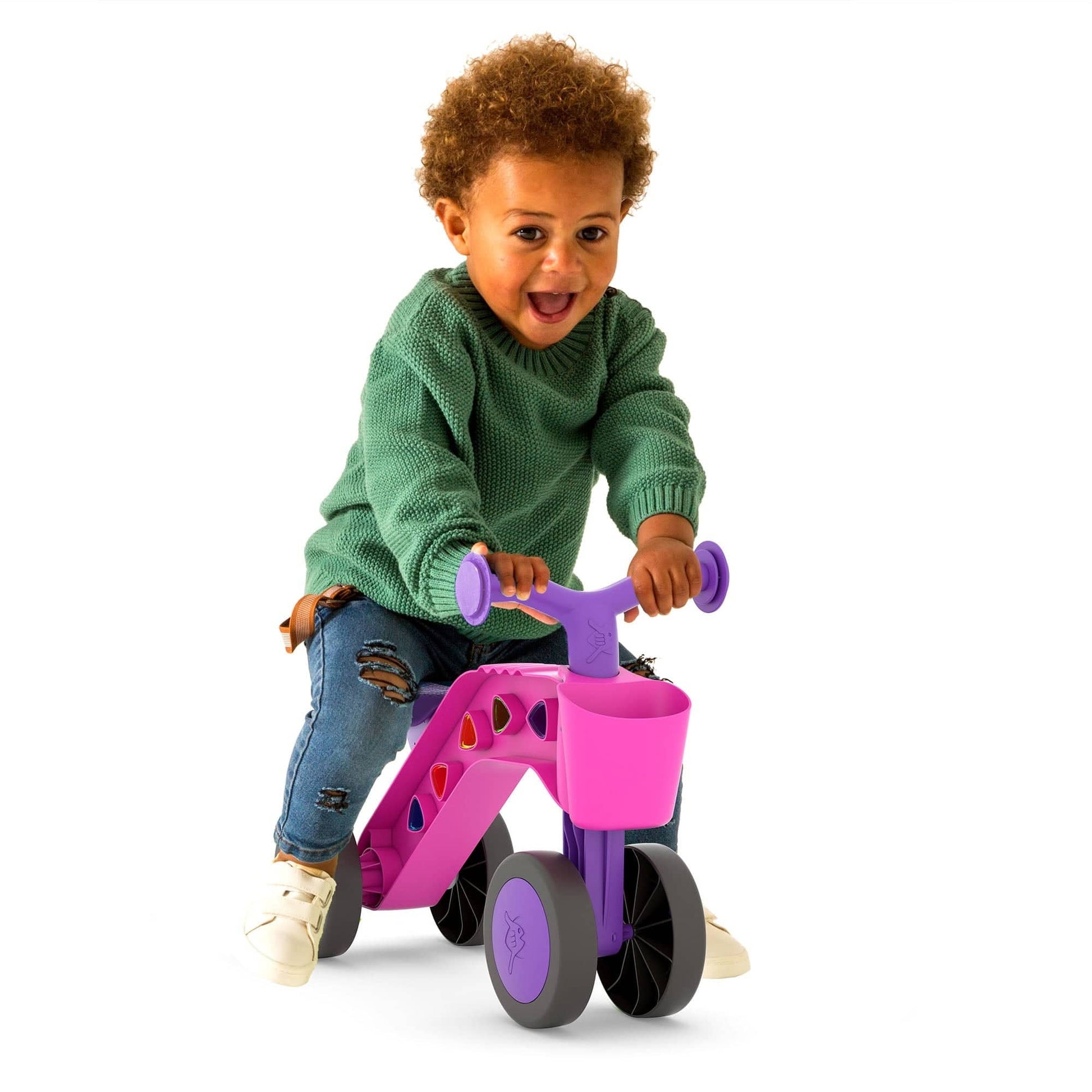 Chillafish Correpasillos Correpasillos ItsiBitsi Blocks ride on with - Fushia - Chillafish CPIB02FUS