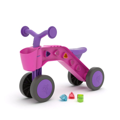 Triciclo ItsiBitsi Blocks ride on with - Fushia - Chillafish