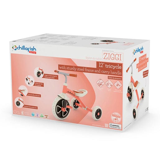 Chillafish Triciclos Triciclo Ziggi stylish 12" Salmón - Chiillafish CPZG01SAL