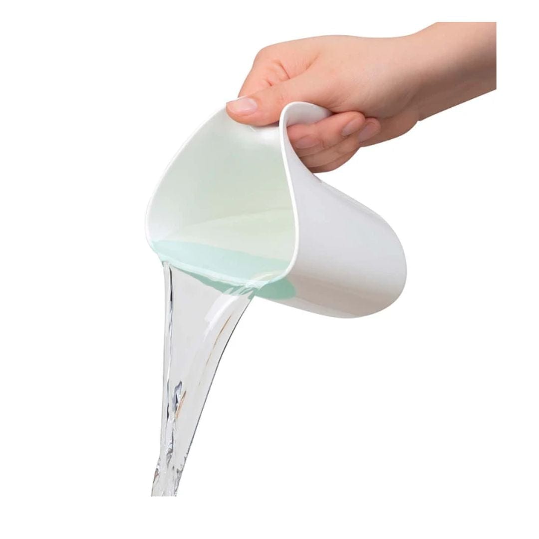 Clevamama Artículos para el baño Jarro para el cabello blanco-celeste 3525