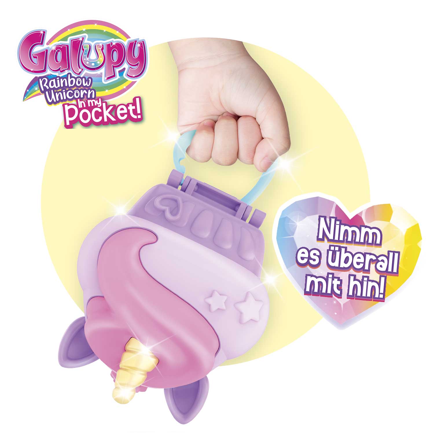 Craze Figuras de colección Set de juego coleccionable Unicornio Arcoíris Galupy in My Pocket - Craze 52990