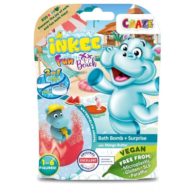 CRAZE Juegos para el Baño Bomba de baño sorpresa de hipopótamo - Craze 43417EN