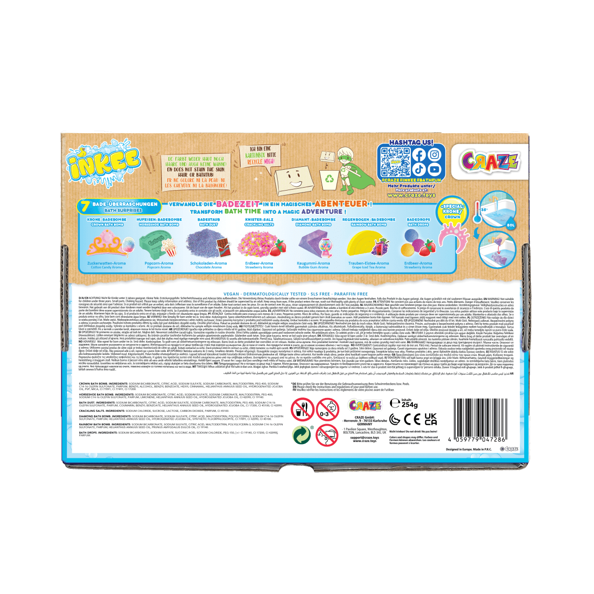 CRAZE Juegos para el Baño Caja de regalo para el baño de unicornio - Craze 47286
