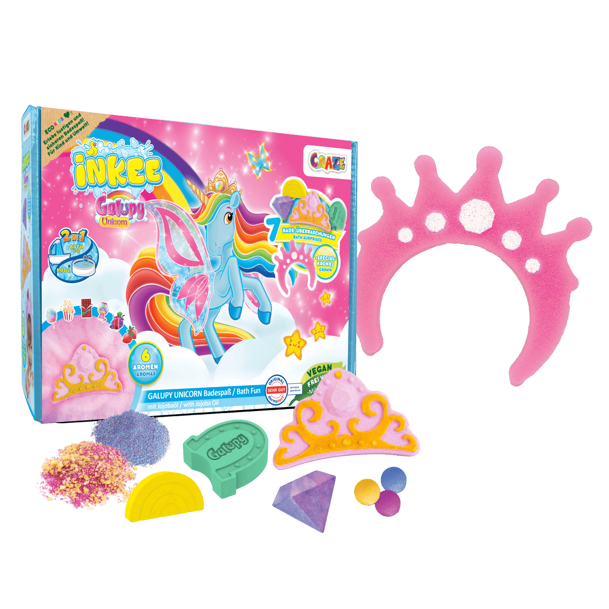 CRAZE Juegos para el Baño Caja de regalo para el baño de unicornio - Craze 47286