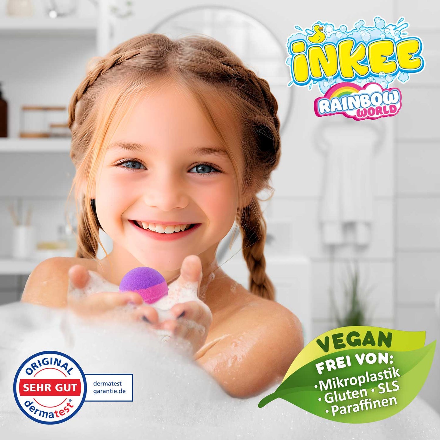 CRAZE Juegos para el Baño Rainbow World 3 bombas de baño - Craze 60698EN