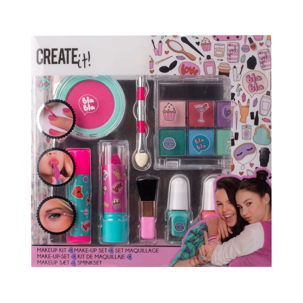 Create It Juegos de roles Set de Maquillaje Rosa Turquesa - Creat It 84502V1