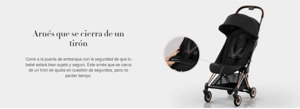 Cybex Coche Coche de paseo Coya Chasis Chrome Black - Sepia Black CBX522004385