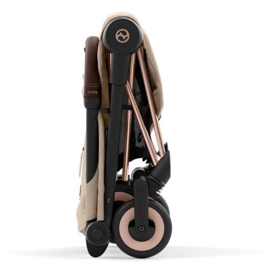 Cybex Coche ( PREVENTA) Coche de paseo Coya Chasis Rosegold - Cozy Beige CBX522005183