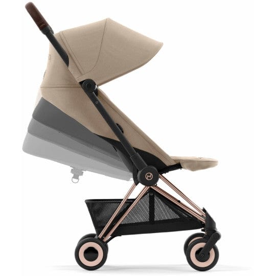 Cybex Coche ( PREVENTA) Coche de paseo Coya Chasis Rosegold - Cozy Beige CBX522005183